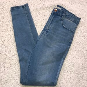 high waisted skinny jeans